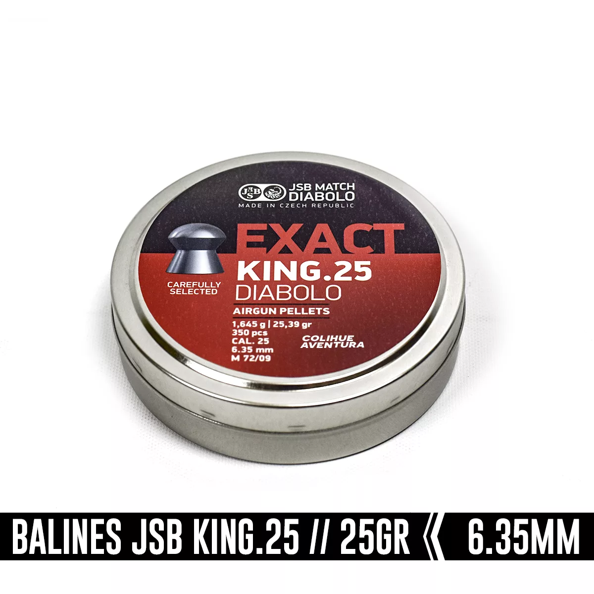 Balines JSB King.25 // 6.35mm - 25gr x150 - Colihue Aventura