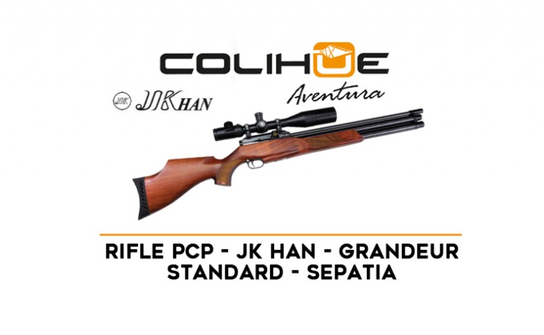 Rifle PCP JKhan – Grandeur Standard – cal 6,35 mm (.25) – Sepatia