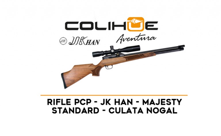 Rifle PCP JKhan – Majesty Standard – 4,5mm (.177) – Walnut – Culata Nogal