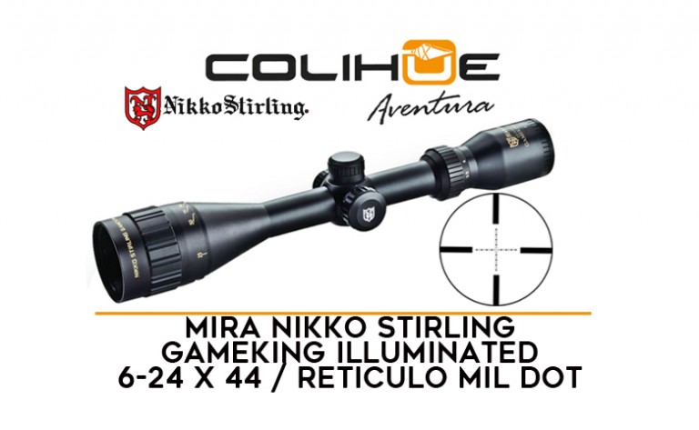 Mira Nikko Stirling Gameking Illuminated 6-24×44 Reticulo Mil Dot