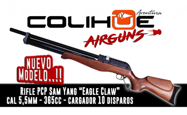 Rifle PCP Sam Yang Eagle Claw Carabine – 365cc – cal 5,5mm