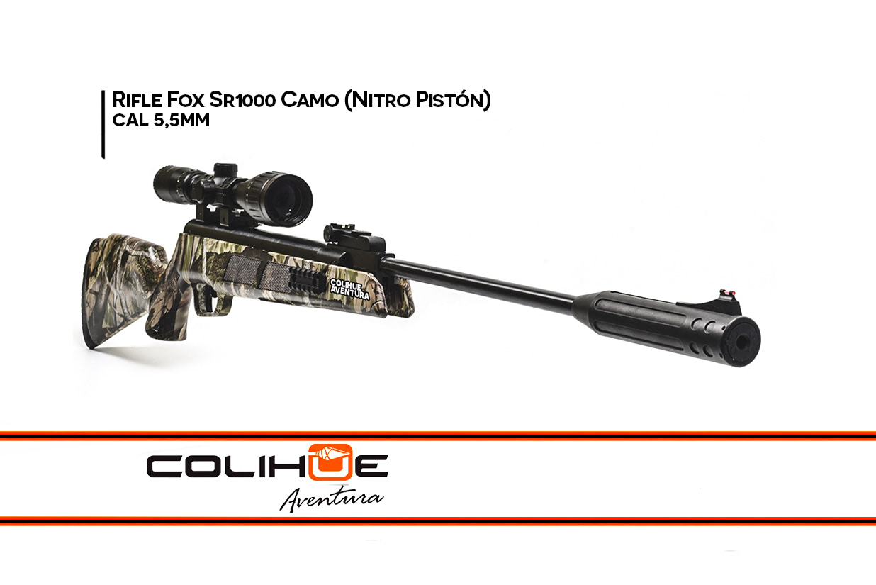 Rifle Nitro Piston Fox SR1000 Camo - Nitro Compact - Colihue Aventura