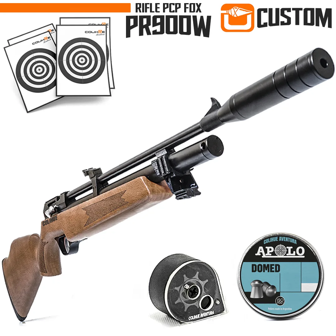 Rifle PCP Fox Pr900w Custom (Madera) - cal 5,5mm