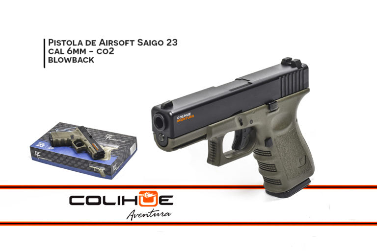 Pistola Airsoft Saigo 23 // cal 6mm