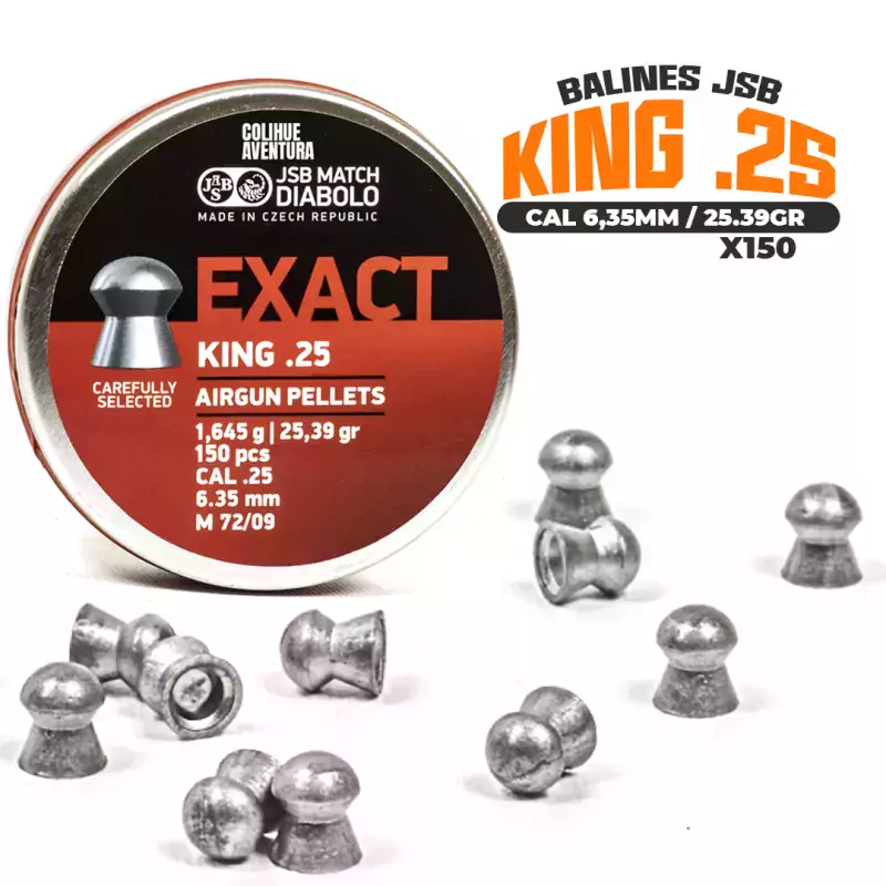 Balines JSB King.25 // 6.35mm – 25gr x150