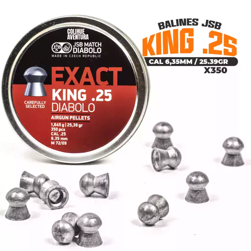 Balines JSB King.25 x350 // cal 6,35mm – 25grains