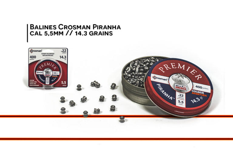Balines Crosman Piranha cal 5,5mm / 14.3gr