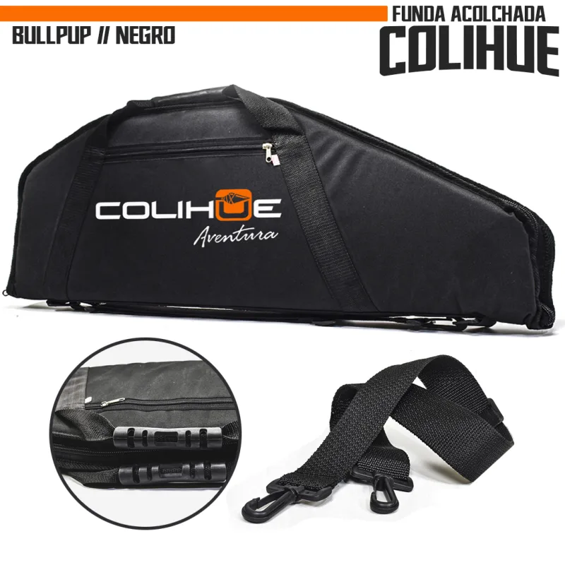 Funda Acolchada Colihue Aventura - Bullpup (Negro)