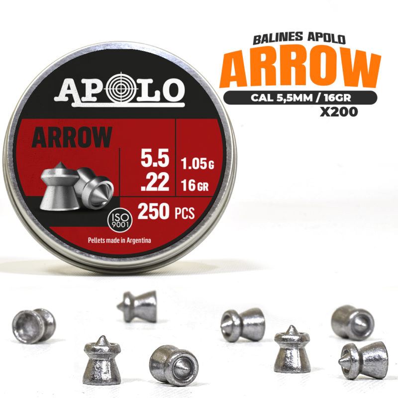 Balines Apolo Arrow cal 5,5mm - x250