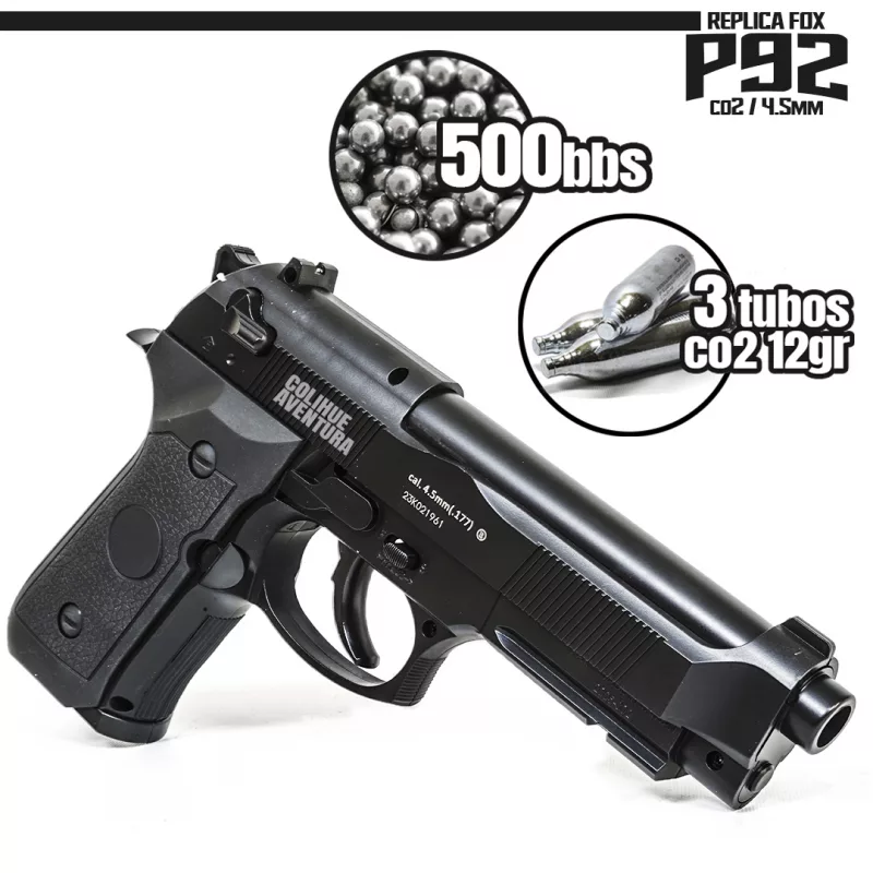 Pistola Co2 Fox "P92" cal 4,5mm // Replica Beretta 92