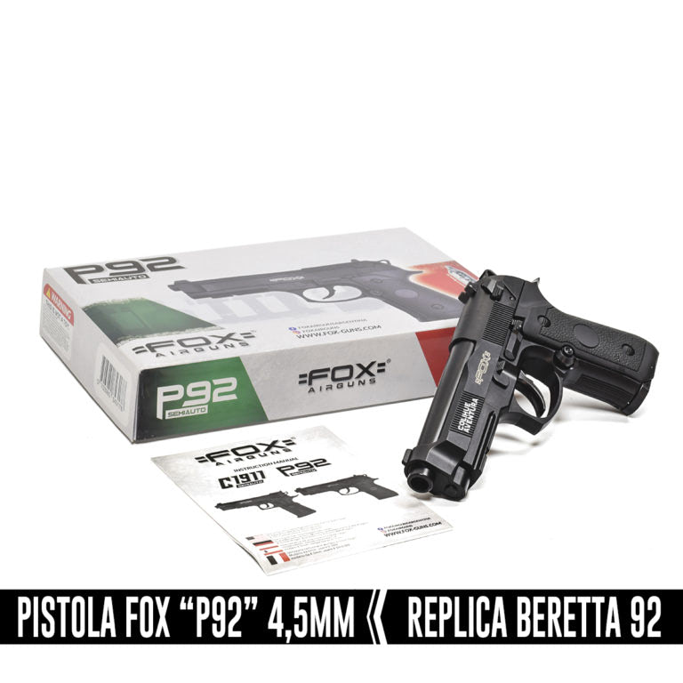 Pistola Fox P92 cal 4,5mm 6