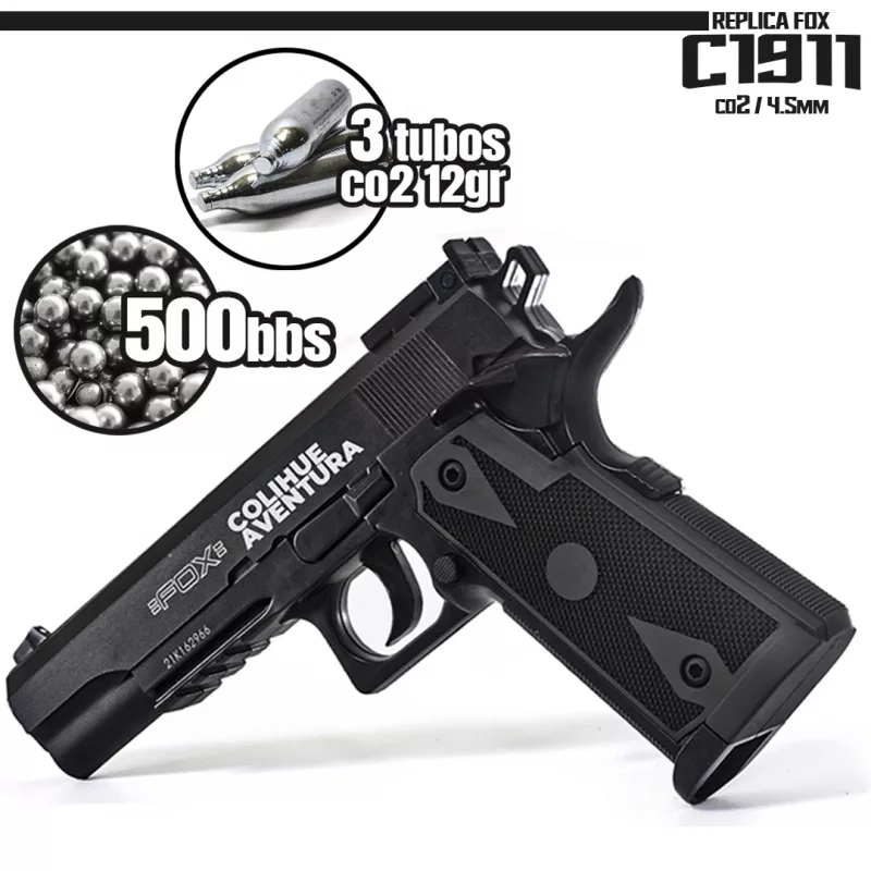Pistola Fox C1911 - 4,5mm (Replica Colt 1911)