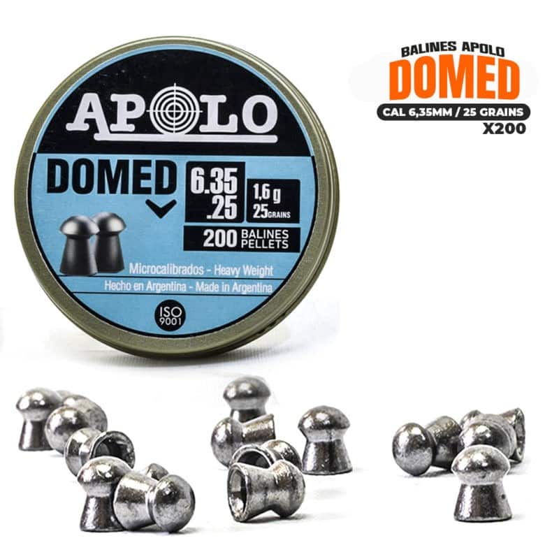 Balines Apolo Domed // 25gr - 6.35mm