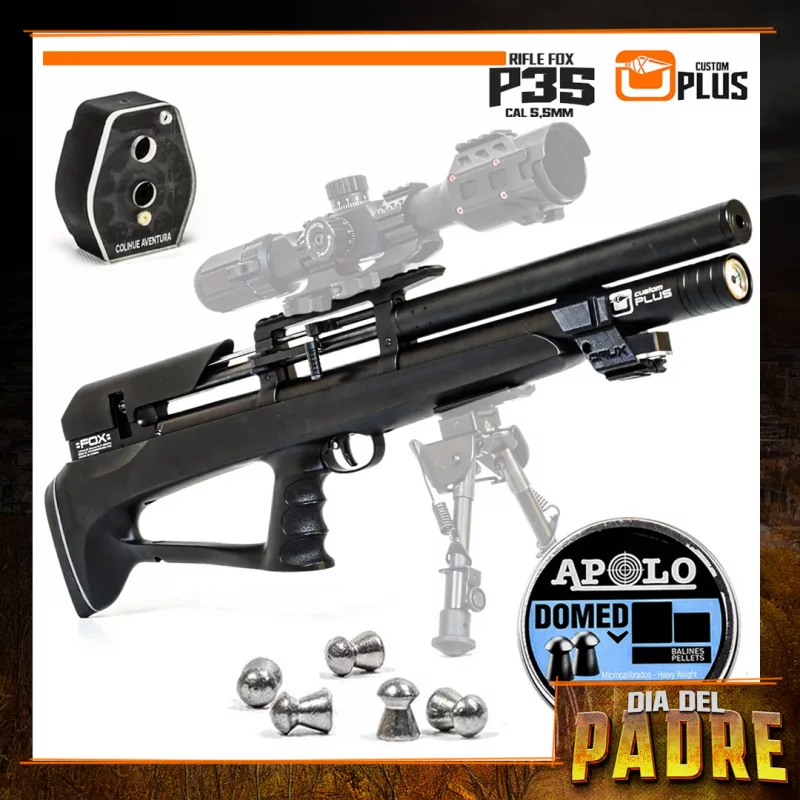 Rifle PCP "Fox P35" // cal 5,5mm  (Custom Plus)