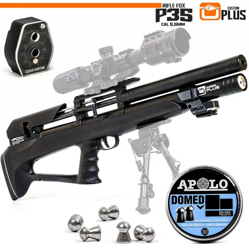 Rifle PCP "Fox P35" // cal 5,5mm  (Custom Plus)