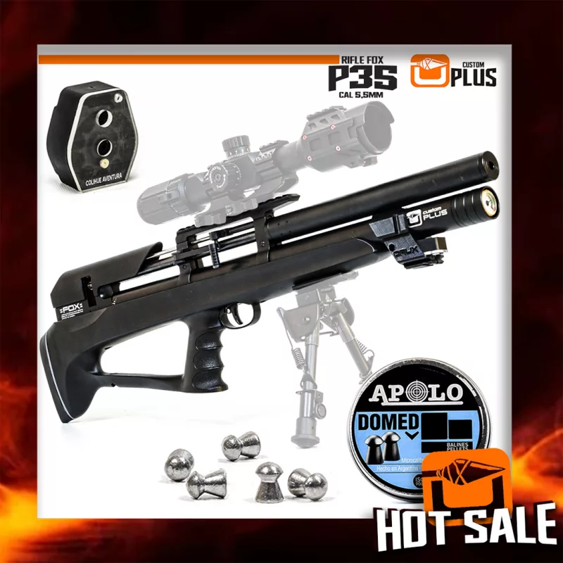 Rifle PCP "Fox P35" // cal 5,5mm  (Custom Plus)
