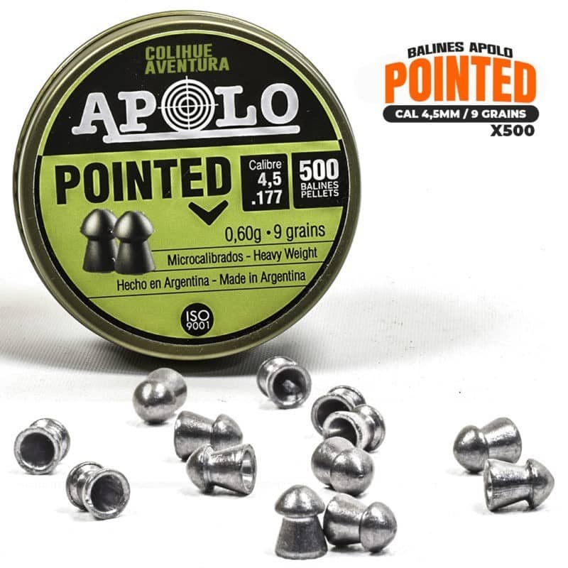 Balines Apolo Pointed // Cal4,5mm - 9gr// X500