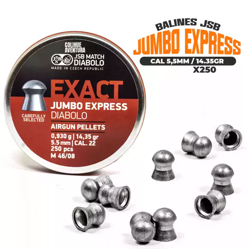Balines JSB Jumbo Express (cal 5,5mm – 14.35gr) x250u