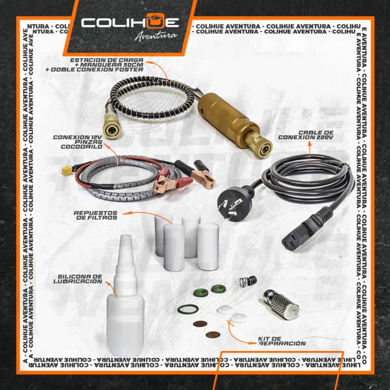 Compresor Electrico PCP Apolo 300bar // 12v-220v - Imagen 2