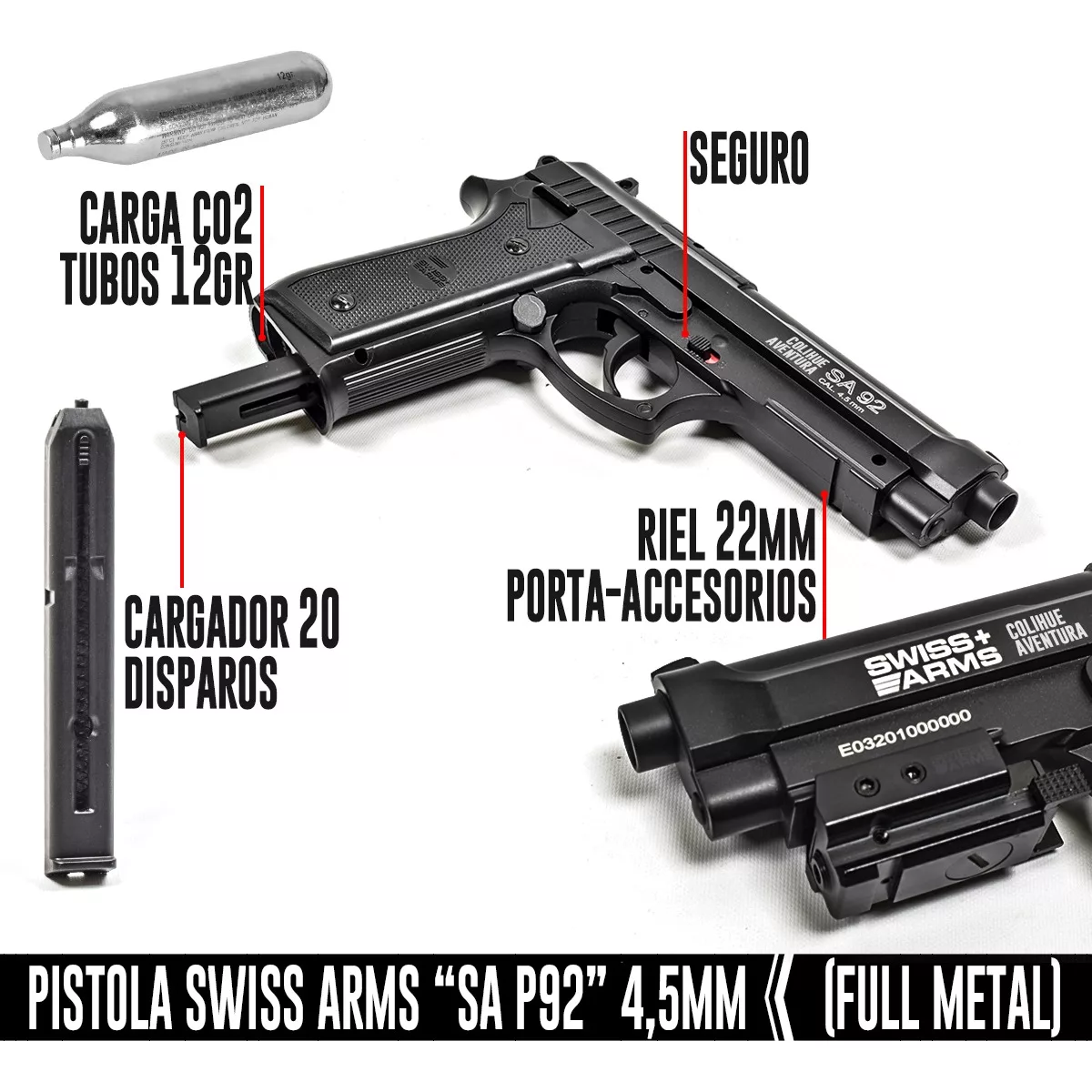 Pistola a balines Swiss Arms SA 92