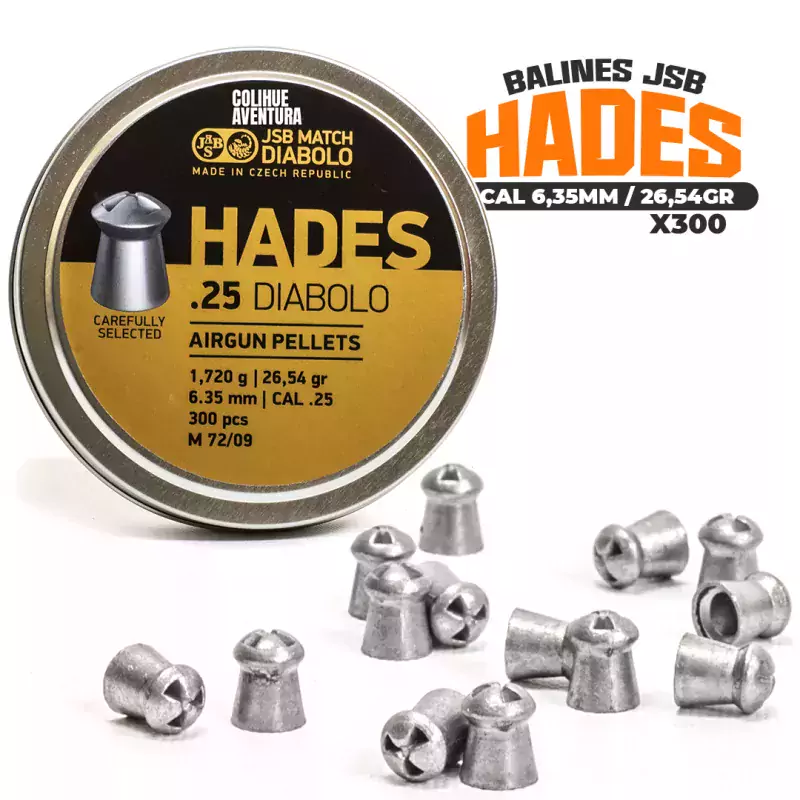 Balines JSB «Hades» cal 6.35mm // 26.54gr – x300u