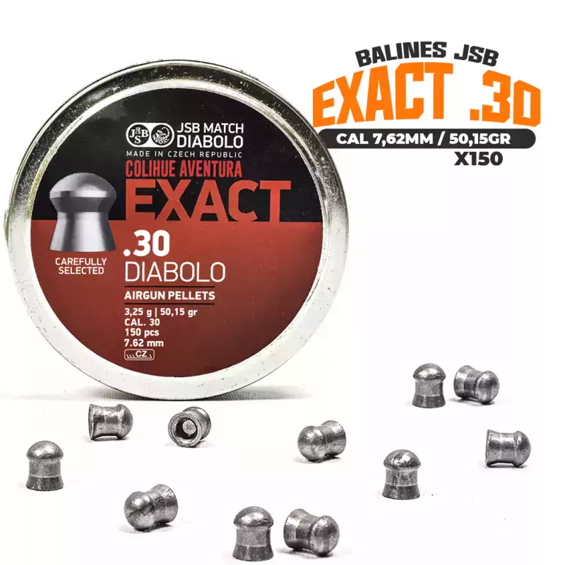 Balines JSB Exact .30 (cal 7.62mm) / 50.15gr – x150u