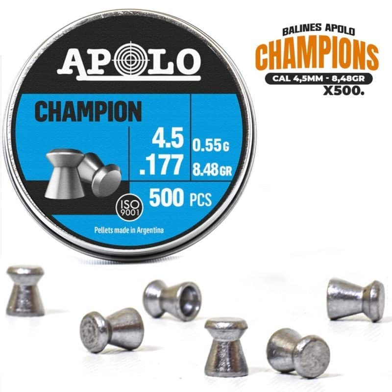 Balines Apolo Champion // cal 4.5mm - 8.48gr (x500)