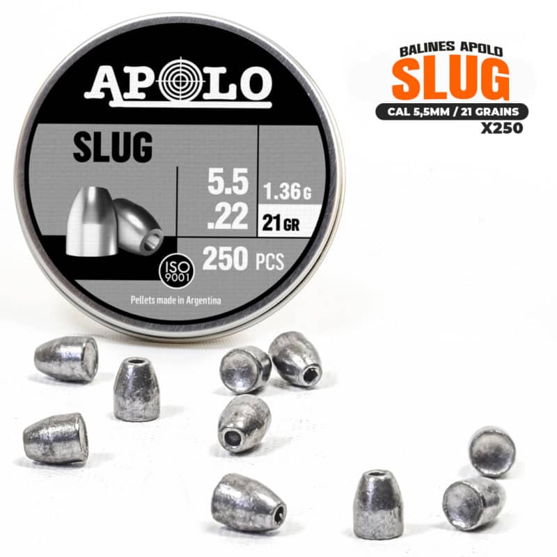 Balines Apolo Slug // cal 5,5mm - 21gr (lata x250u)