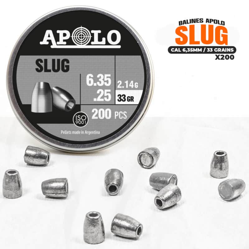 Balines Apolo Slug // cal 6,35mm - 33gr (x200)