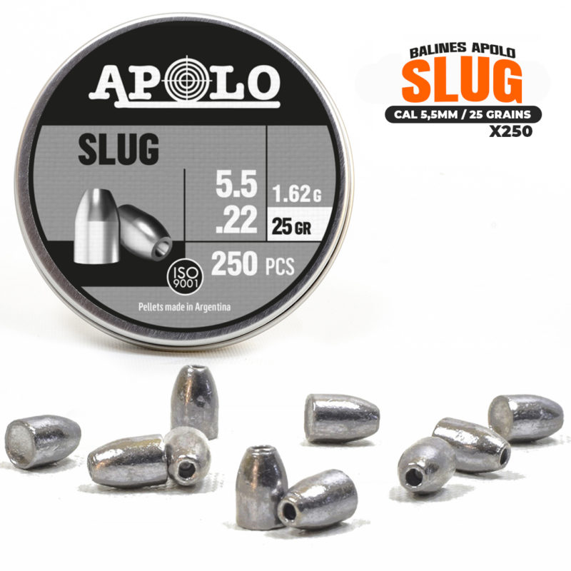 Balines Apolo Slug // cal 5,5mm - 25gr (Lata x250)