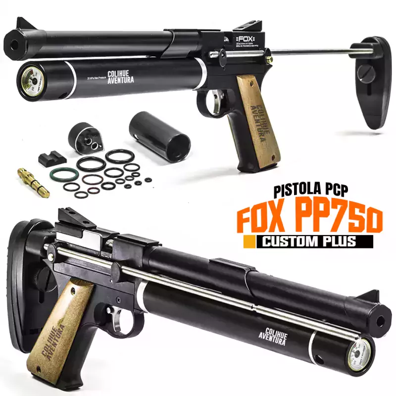 Pistola PCP Fox mod. PP750 Plus cal 5,5mm