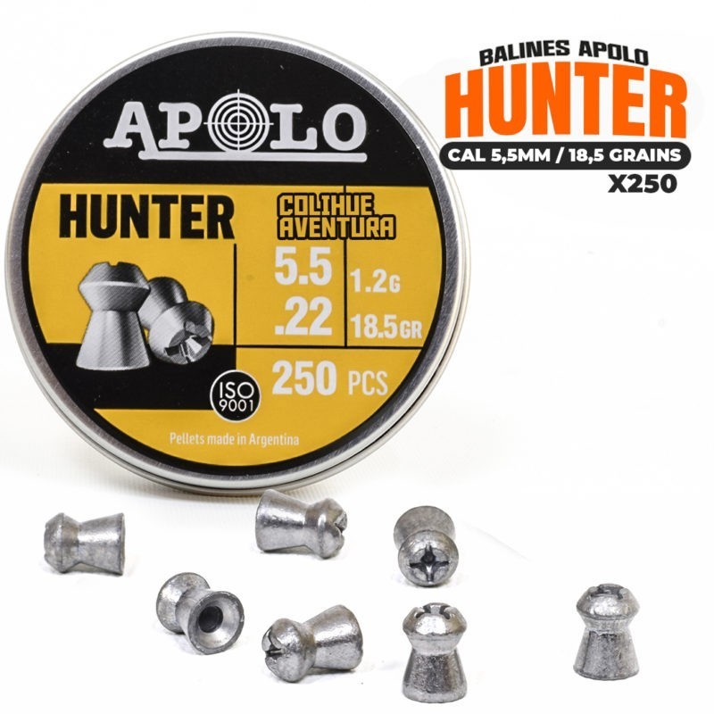 Balines Apolo Hunter cal 5,5mm - 18.5gr