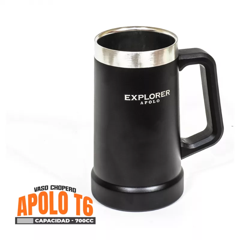 Vaso Termico Explorer-Apolo «Chopero» 700cc (Negro)