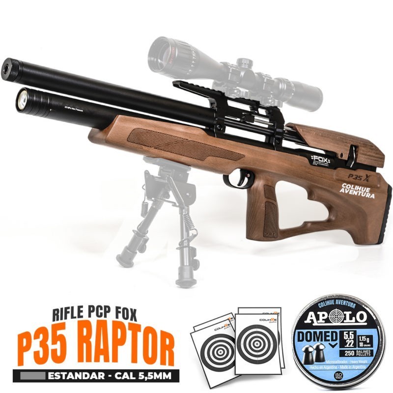 Rifle PCP Fox Raptor - cal 5.5mm (Estandar)