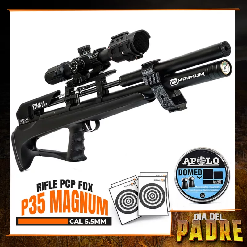 Rifle PCP Fox mod. P35 Magnum cal. 5,5mm //+ Potencia + Autonomia