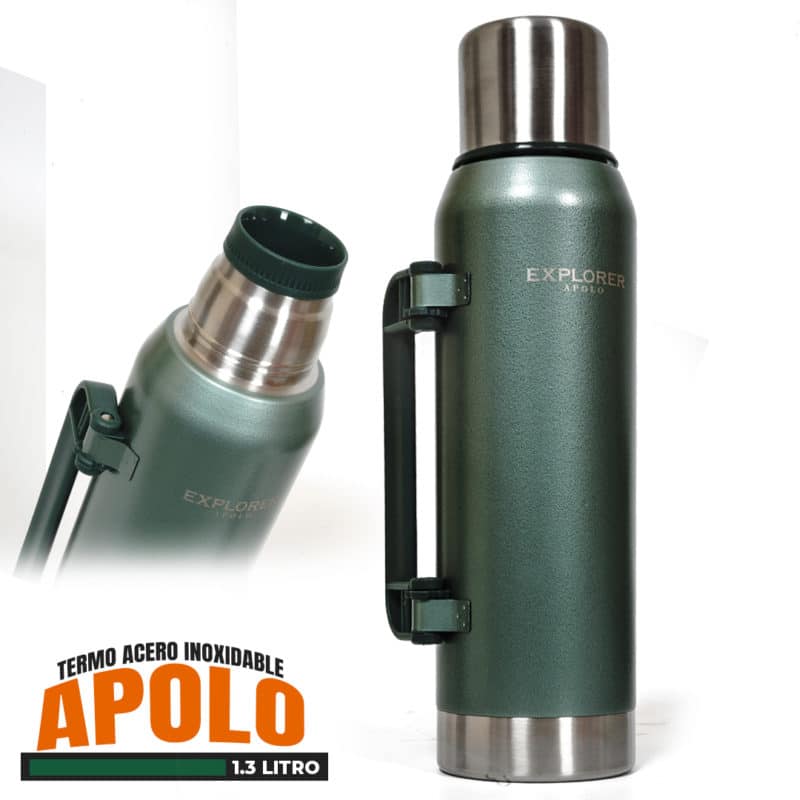 Termo Explorer Apolo – 1.3 lts con manija (Verde)