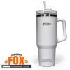 Vaso Acero Inoxidable Fox Long Cup 1.2lts - Con Tapa y Sorbete