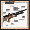Rifle PCP Bolt X5 Bullpup (cal. 6,35mm) - Imagen 4