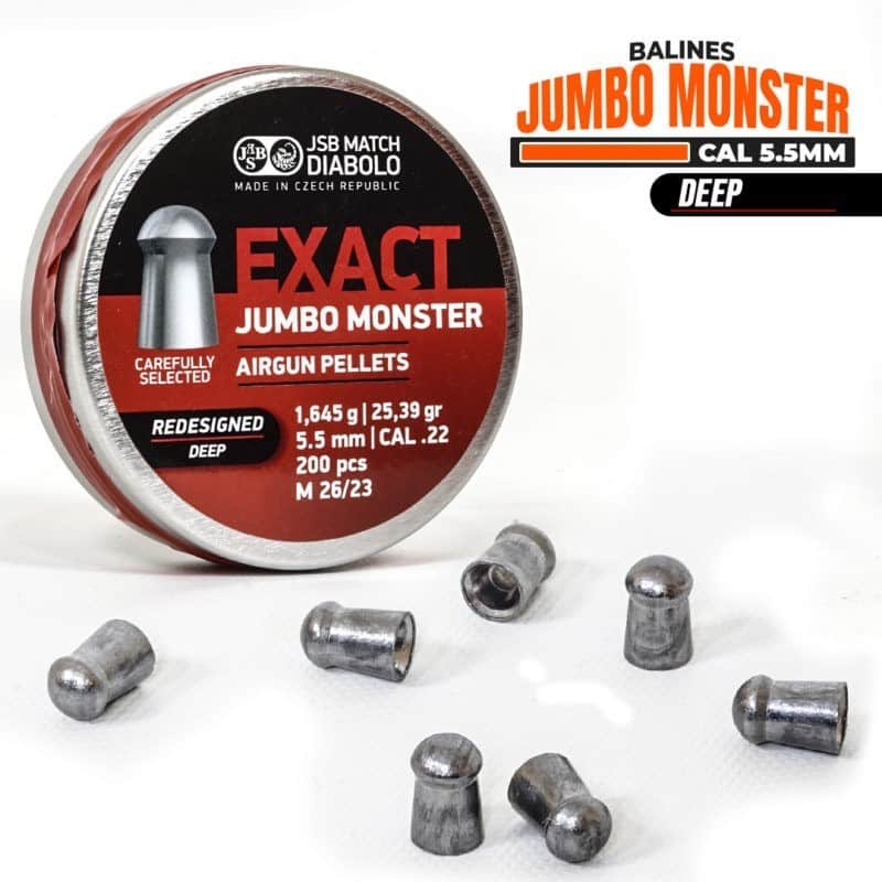 Balines JSB Jumbo Monster «Redesigned Deep» – calibre 5,5mm – 25.39grains