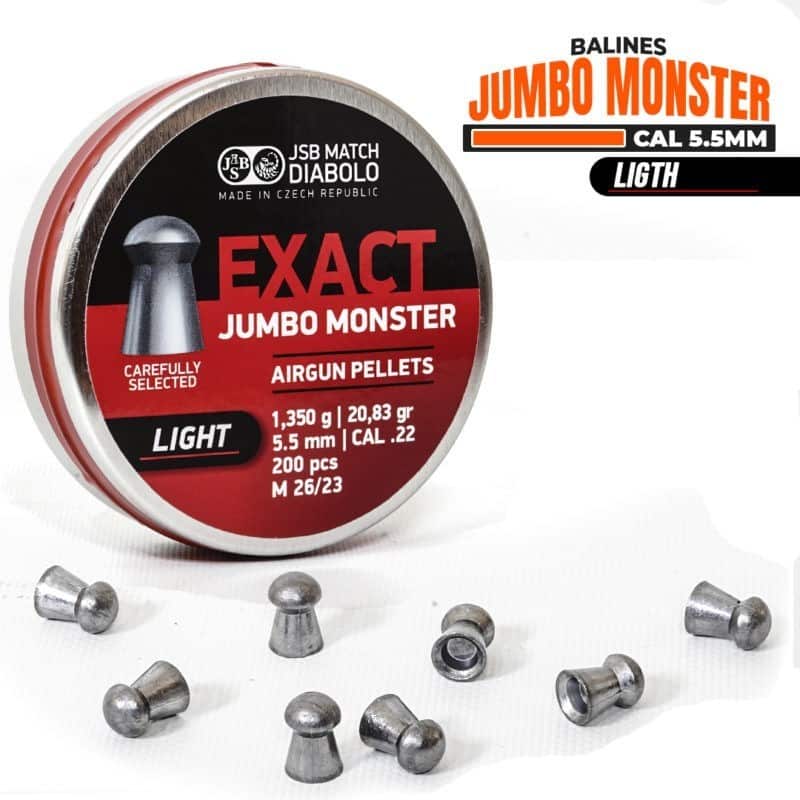 Balines JSB Jumbo Monster Ligth – cal 5,5mm – 20.83grains