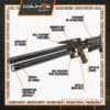 Rifle PCP Fox Monster (cal 6,35mm) - Imagen 4