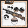 Rifle PCP Bolt X5 Carabina (cal. 6,35mm) - Imagen 3
