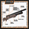 Rifle PCP Bolt X5 Carabina (cal. 6,35mm) - Imagen 2