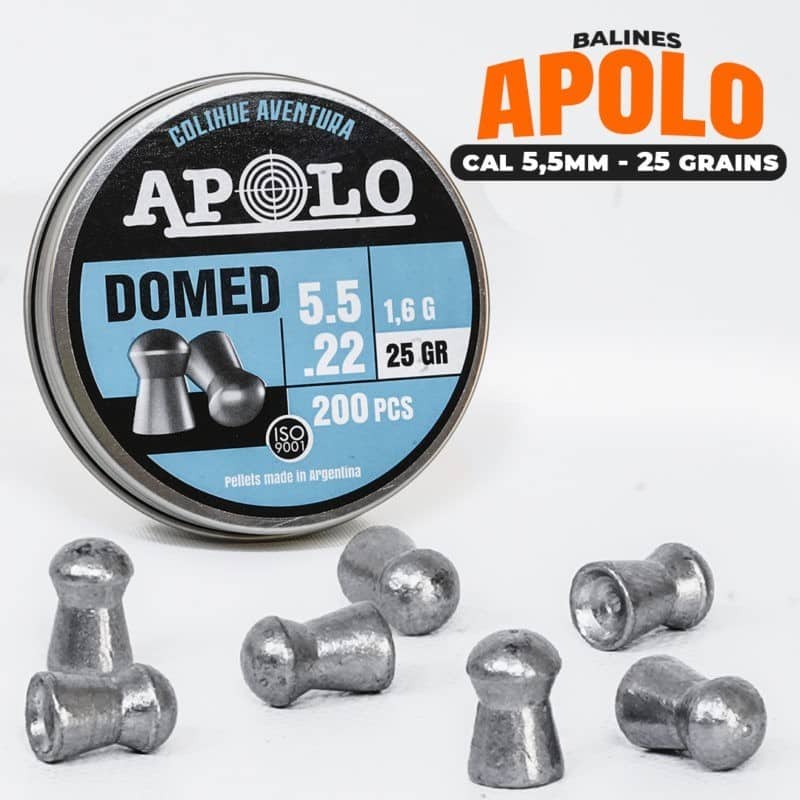 Balines Apolo Domed 5.5mm – 25grains (x200u)