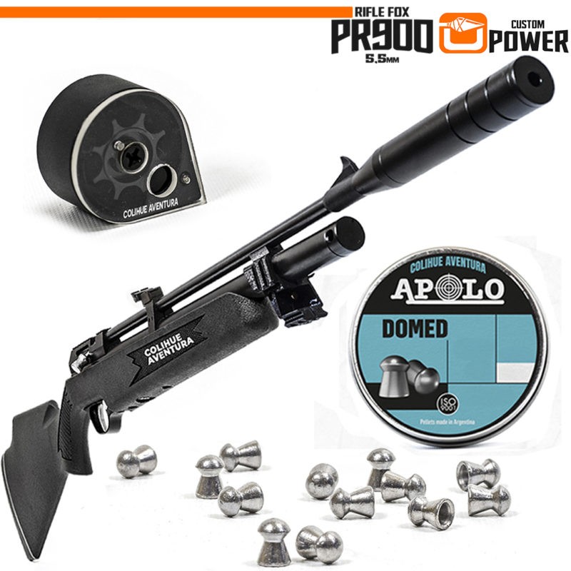 RIFLE PCP FOX PR900W BLACK CUSTOM POWER // CAL 5,5MM