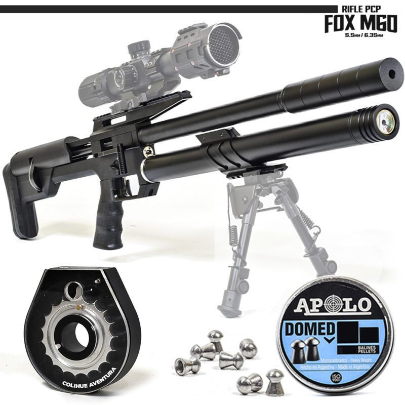 Rifle PCP Fox mod. M60 (cal 5.5mm // cal 6.35mm)
