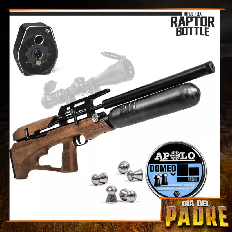 Rifle PCP Fox Raptor Bottle cal 5,5mm / 6,35mm