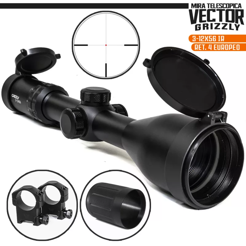 Mira Telescopica "Vector Grizzly" 3-12x56 IRG4