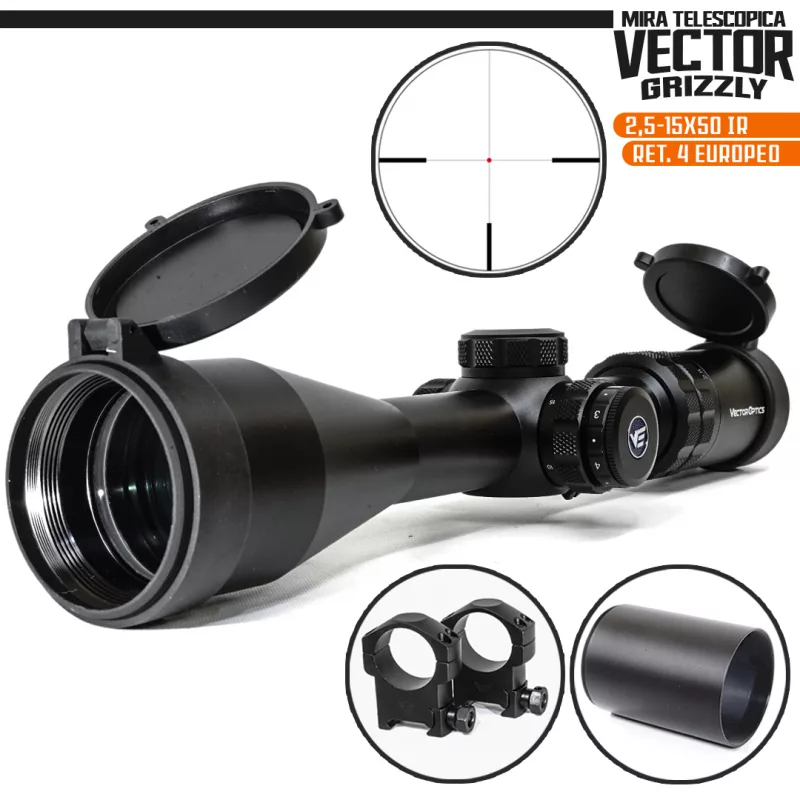 Mira Telescopica «Vector Grizzly» 2.5-15x50 IRG4