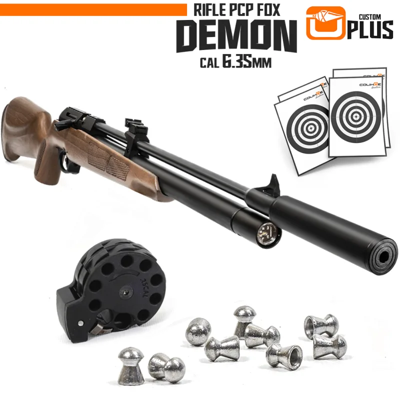 Rifle PCP Fox Demon Madera - cal 6,35mm (Custom Plus)
